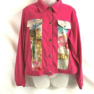 Impulse California Tropez Floral Blazer Jacket L
